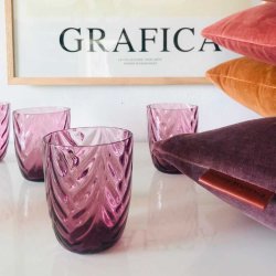 Anna von Lipa Wave glas - Violet