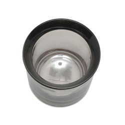 Fyrfadsstage i glas - smoke