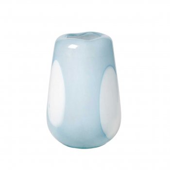 Vase mundblst Ada Dot - light blue