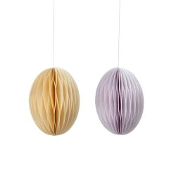 Pskeg i papir 2 stk medium - Lavender