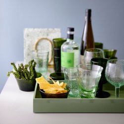 Bungalow lak bakke 40 x 40 cm - walnut