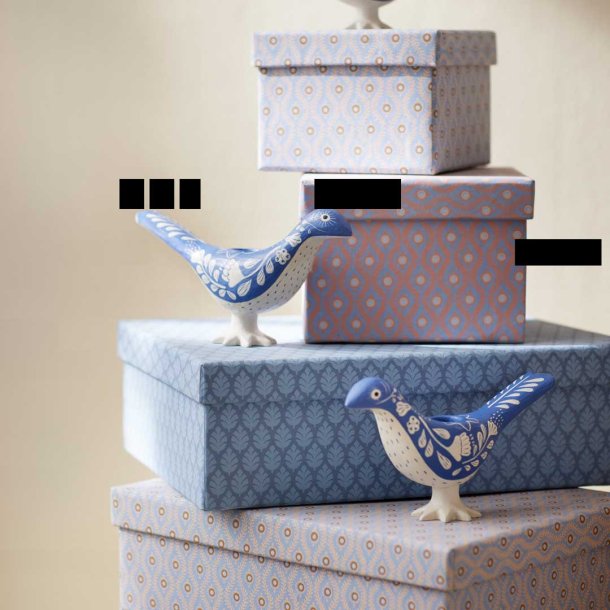 Bungalow lysestage - baby bird blue