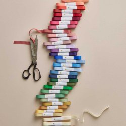 Gavebnd i stof 10 meter - Colonial rose