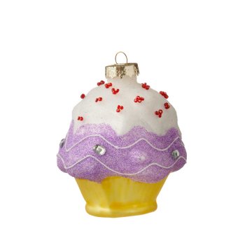Bungalow glaspynt - Cupcake Lilac Rose