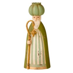 Hellige 3 konger - hndmalede lysestager - multi