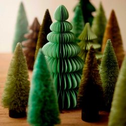 Juletr til dekoration H16 cm - olive