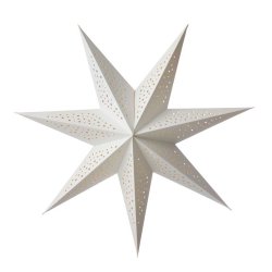 Bungalow stjernelampe Milky way white - 50cm