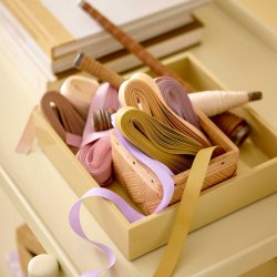 Gavebnd i stof 10 meter - Straw