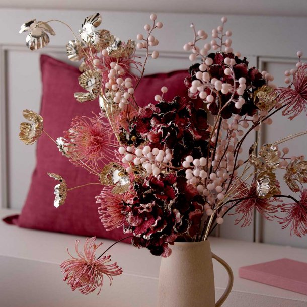 Bungalow hortensia - Ruby med guldglimmer