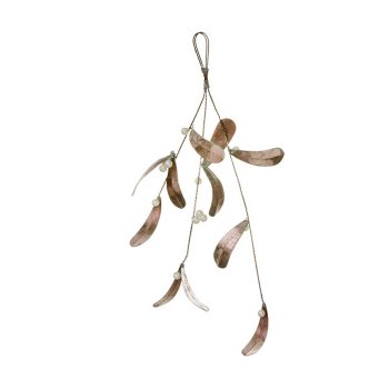 Mistelten i metal small - golden espresso