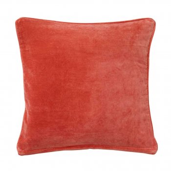 Pudebetrk velour 50x50 - Velvet Terracotta