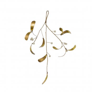 Mistelten i bladguld - small 3 grene