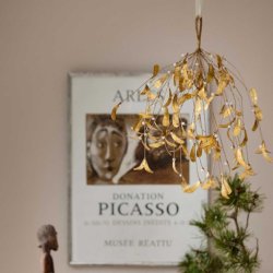 Mistelten i bladguld - XL - 30 grene