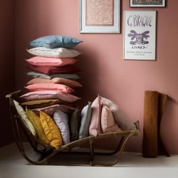 Bungalow pude hr 50x50 - Hemp betrk