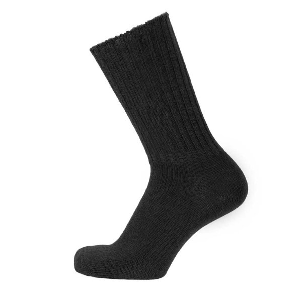 Uldstrmper i bld og varm uld - black