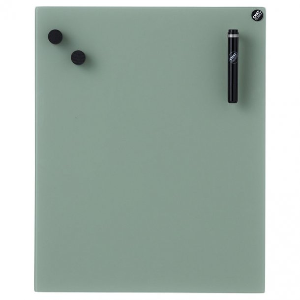 Chat-board magnetisk glastavle - Army green