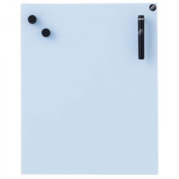 Chat-board magnetisk glastavle - Sky blue