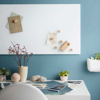 Chat-board magnetisk glastavle - Pure White