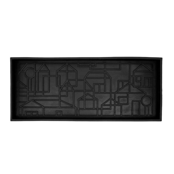 Stvlebakke i gummi 36x85cm - City