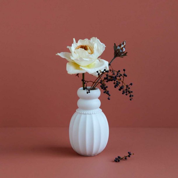 Dottir Samsurium vase Pearlpuff - white