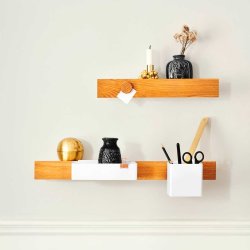 FLEX knap magnet 2 stk - black oak