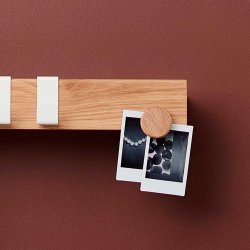 FLEX knap magnet 2 stk - black oak