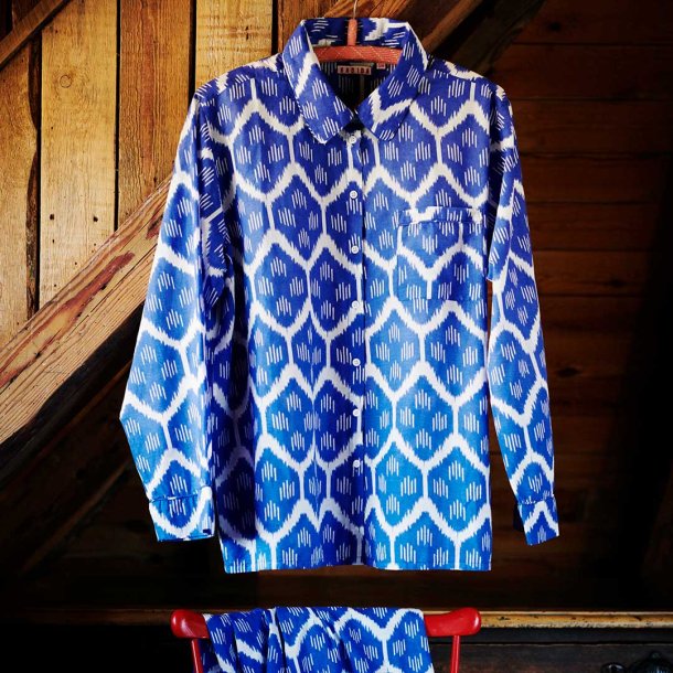 Habiba pyjamas Ikat - Japan blue