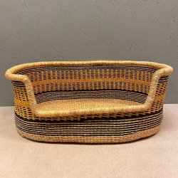 Hundekurv i naturflet - natur/sort/gul