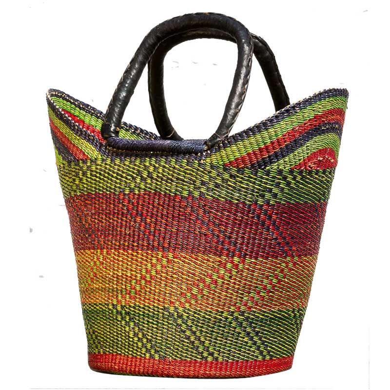 Flettet strandtaske lavet afrikanske fairtrade