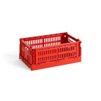HAY Colour Crate kasse i genbrugsplast - Medium r�d