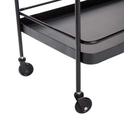 H�bsch rullebord i metal - sort