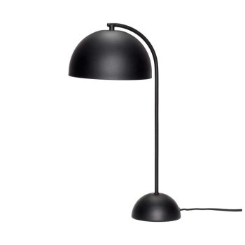 H�bsch bordlampe rund sk�rm - sort 