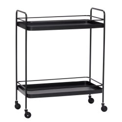 H�bsch rullebord i metal - sort