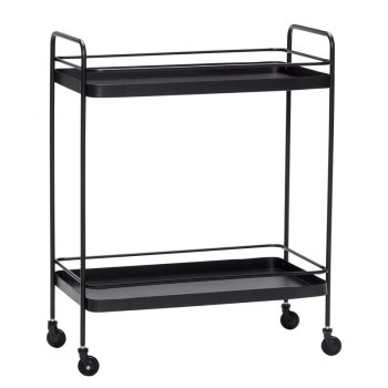 H�bsch rullebord i metal - sort