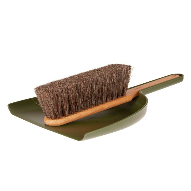 Hndkost og fejebakke -  olive