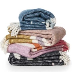 Klippan Gotland plaid 200 x 130 cm - Stripe pastel