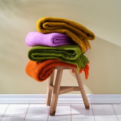 Klippan plaid 200 x 130 cm- Gotland rust