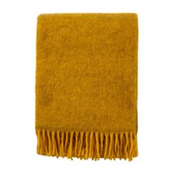 Klippan Gotland Plaid 200 x 130 cm - mustard