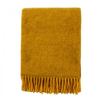 Klippan Gotland Plaid 200 x 130 cm - mustard