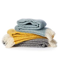 Klippan plaid premium merino/lammeuld - Leaf grey