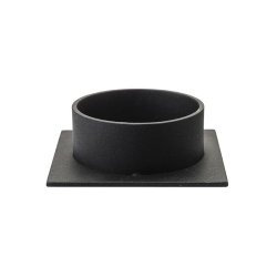 Square stage til bloklys 7 cm - sort