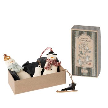 Maileg julepynt i gaveske - Winter wonderland