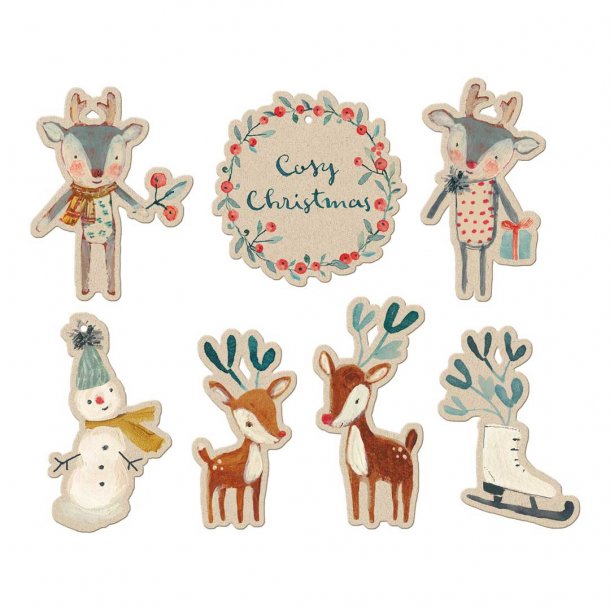 Maileg til og fra kort - Cozy Christmas 14 stk