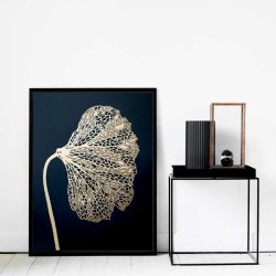 Monika Petersen 50x70 - Birch Leaf Gold/White