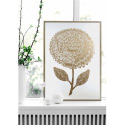 Monika Petersen 50x70 - Dahlia Gold/White