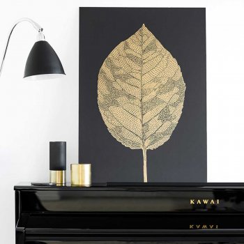 Monika Petersen 50x70 - Birch Leaf Gold/black