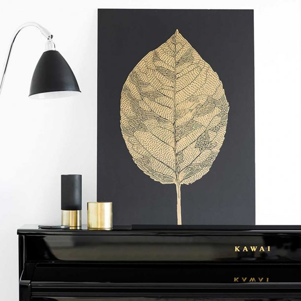 Monika Petersen 50x70 - Birch Leaf Gold/black