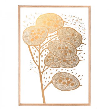 Monika Petersen 50x70 - Winter Branch Gold/White