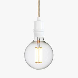 NUD Bolt lampefatning -  white/hr