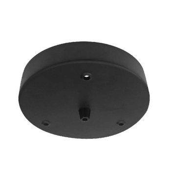 NUD loftroset med 3 ledningsudtag - sort metal